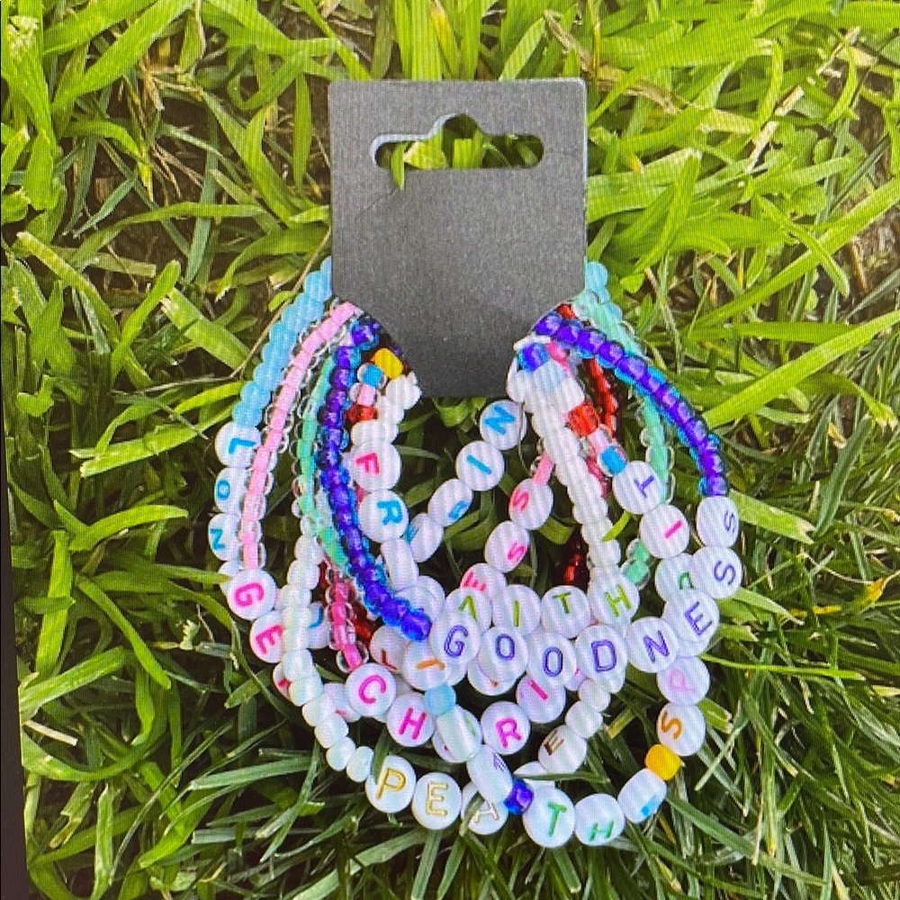 Colorful Beaded Bracelets Set